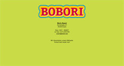 Desktop Screenshot of bobori.de